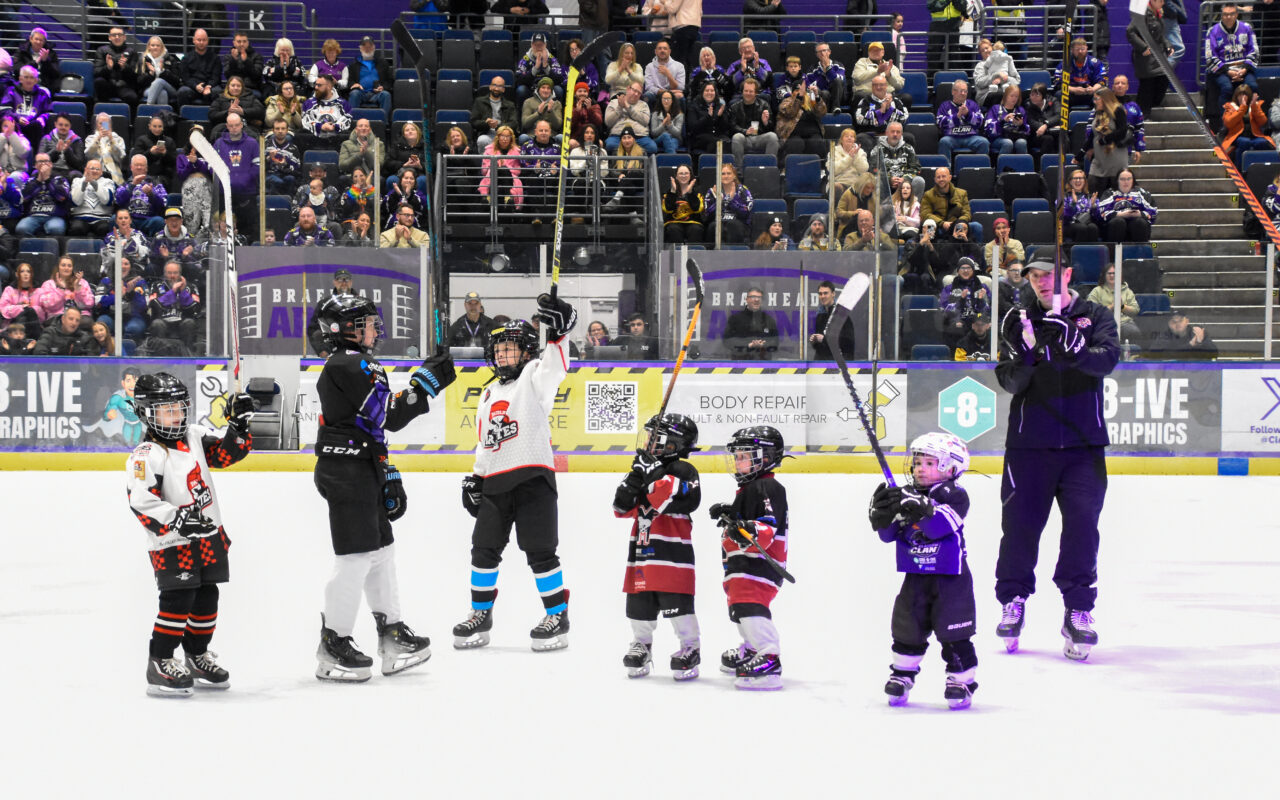 Clan Academy Kids Make Their Debut at Glasgow Clan Home Game